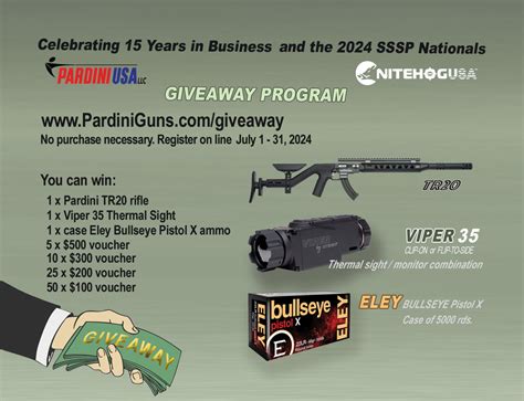 pardini usa giveaway.